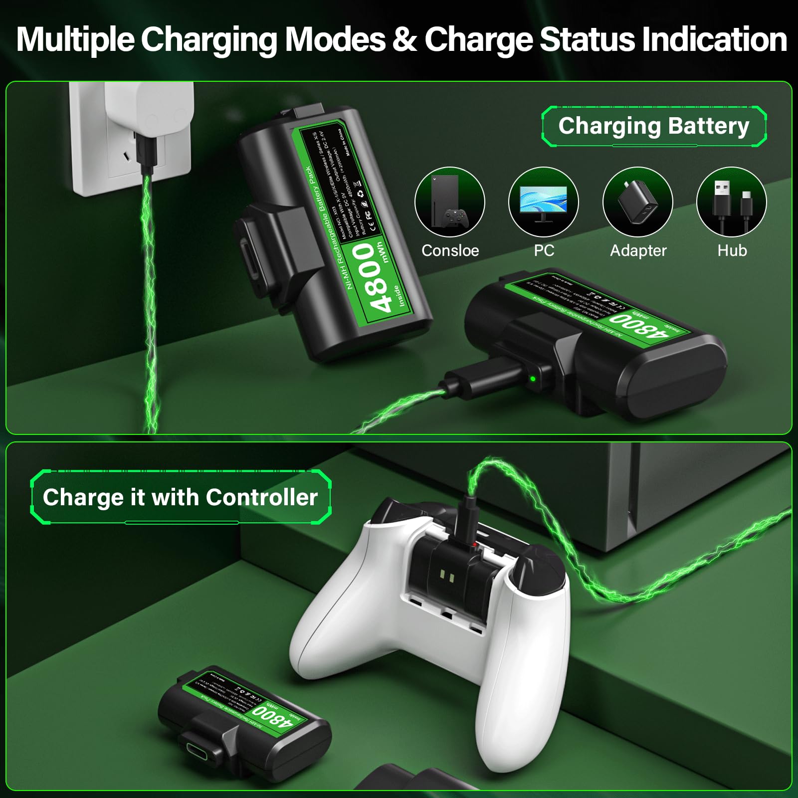 Amazon.co.jp: Xbox用充電式コントローラーバッテリーパック